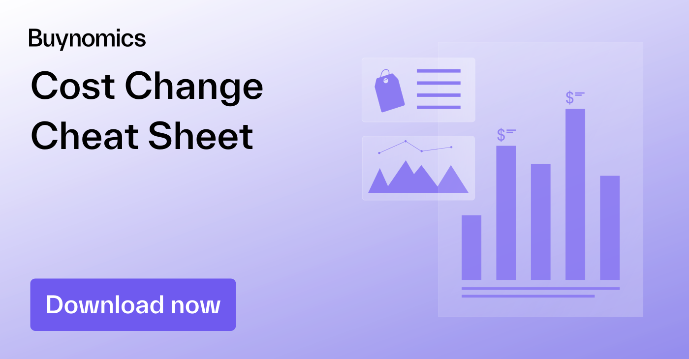 Cost Change Cheat Sheet