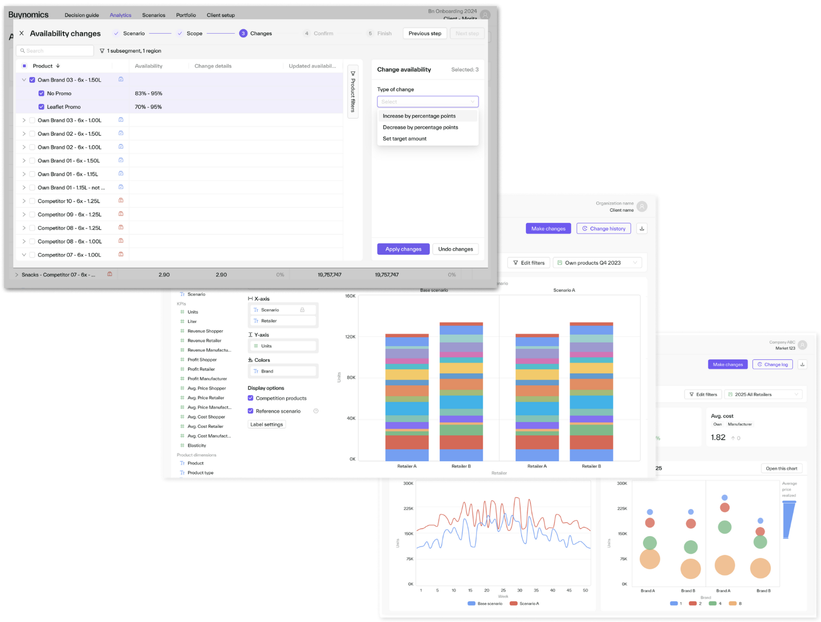 Mix Use Case Product Screens