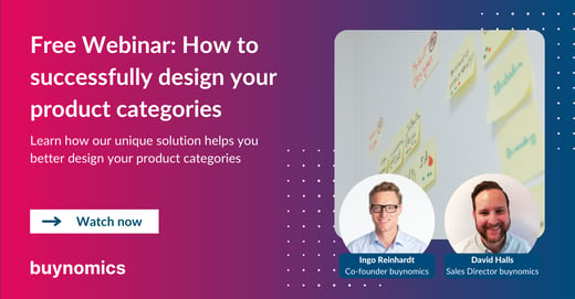 Webinar: How to successfully design your product categories | buynomics