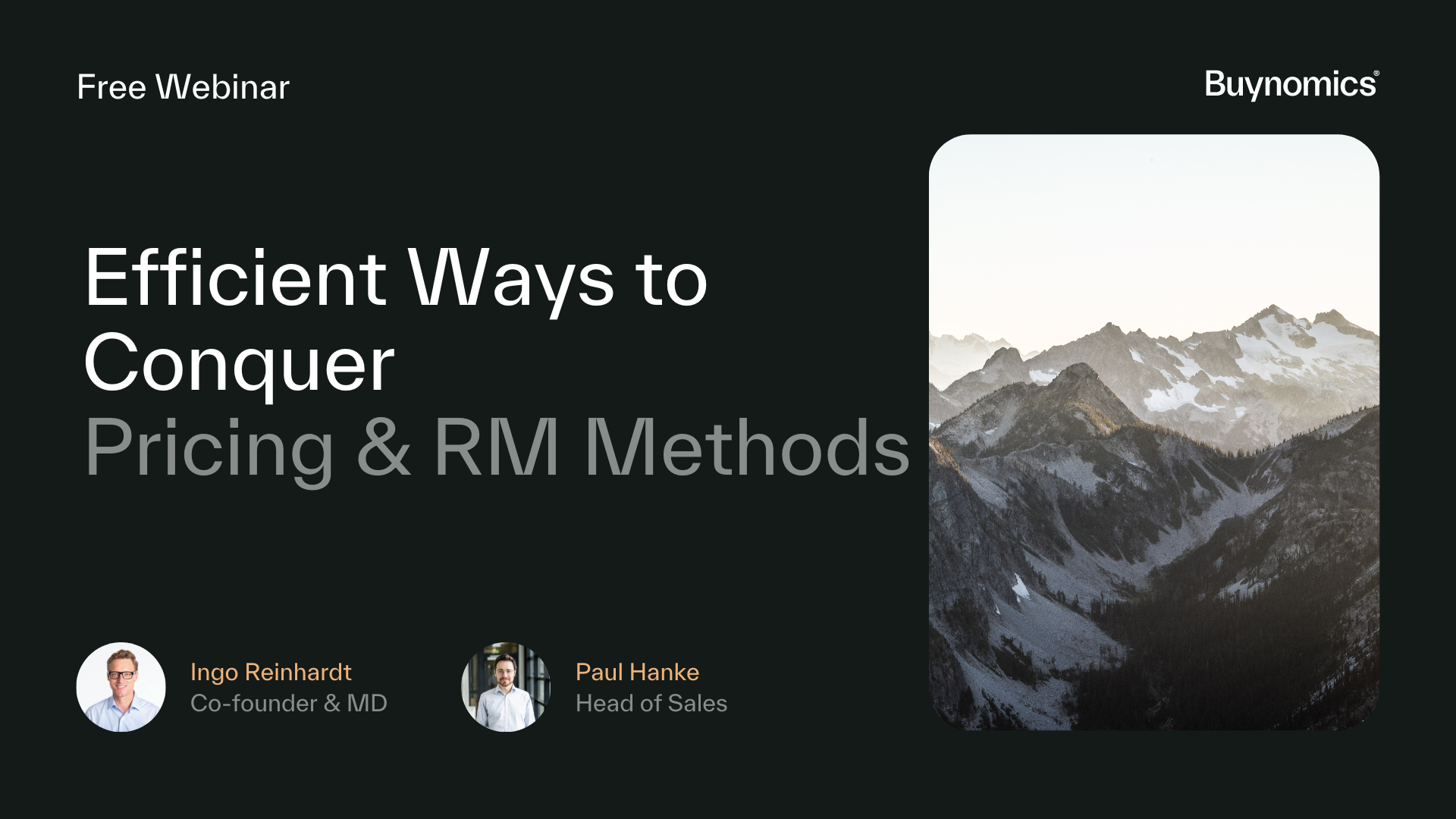 Webinar: Efficient Ways to Conquer Pricing & Revenue Management Methods